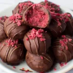 Chocolate Raspberry Truffles for Valentine’s day