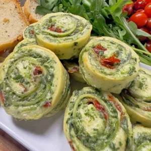 Classic Spinach Dip Pinwheels