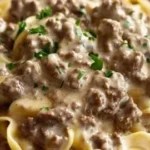 Creamy Tasty Ground Beef Stroganoff Done in 30 Minutes