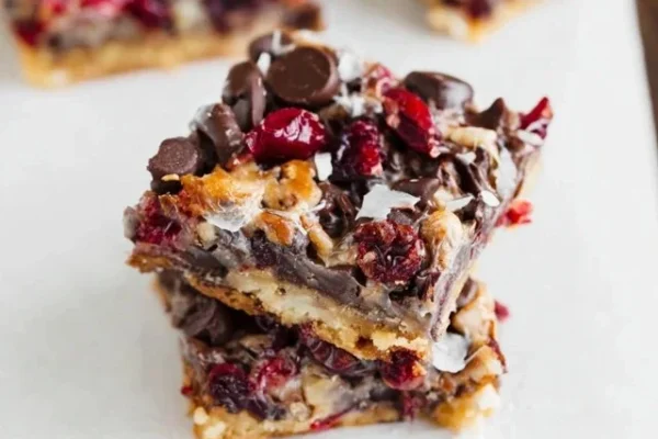 Dark Chocolate Cranberry Magic Bars