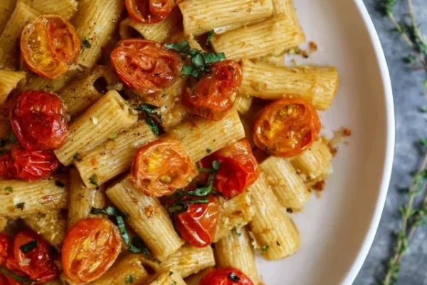 Delicious Roasted Cherry Tomato Pasta Recipe in Under 40 Minutes