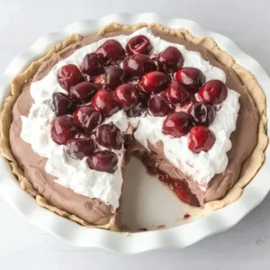 Indulgent Chocolate Cherry Cream Pie to Satisfy Your Cravings
