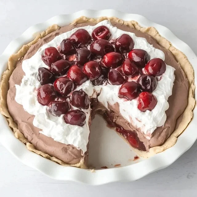 Indulgent Chocolate Cherry Cream Pie to Satisfy Your Cravings