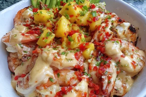 Shrimp and Avocado Bowls with Mango Salsa