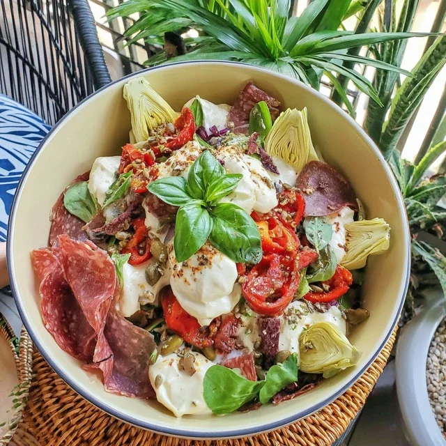 Beach Snack Charcuterie Salad Bowl