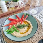 Delicious Hummus with Carrots and Sweet Peas, Your Go-To Easy Appetizer