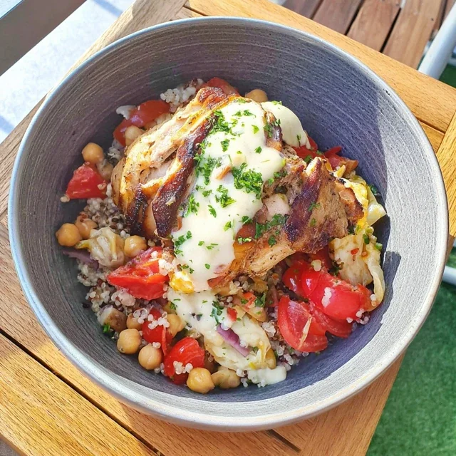 High-Protein Mediterranean Chicken Bowl