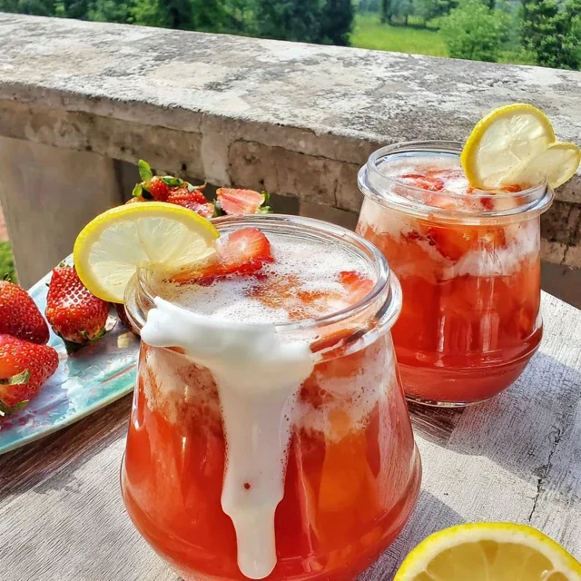 Homemade Strawberry Lemonade