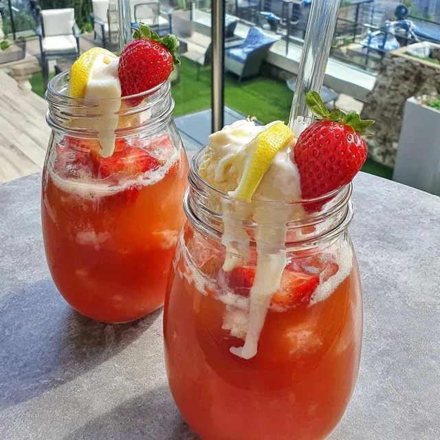Homemade Strawberry Lemonade