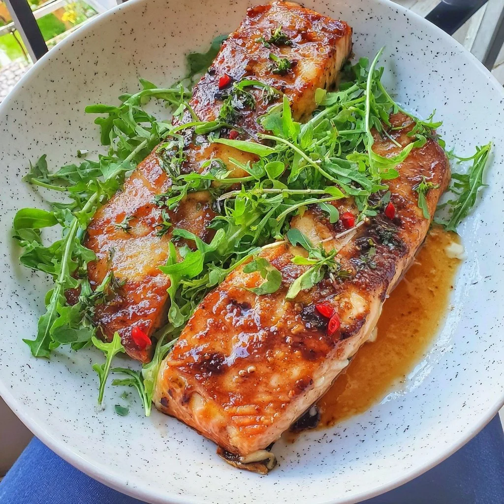 Honey Garlic Glazed Salmon Recipe