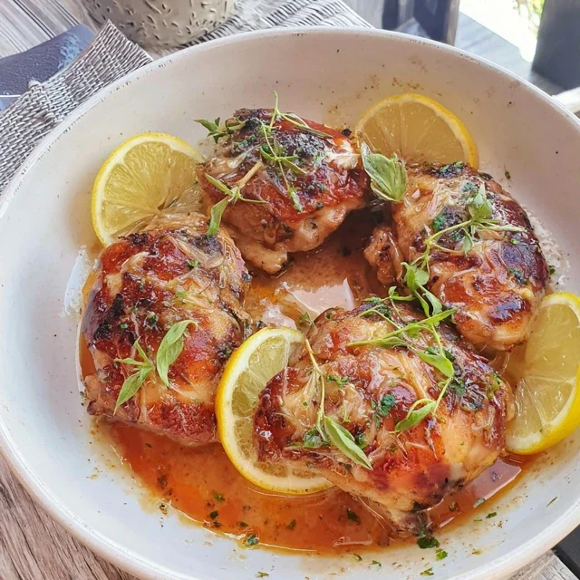 Mediterranean Lemon Chicken Thighs Recipe