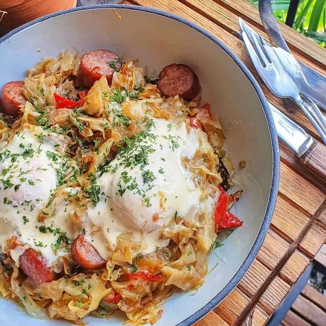 One-Pan Fried Cabbage With Sausage