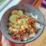Spicy Asian Ground Beef Bowl