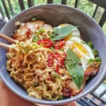 Spicy Fire Chicken Ramen Bowl