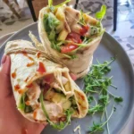 Spring Chicken Wrap With Hot Honey Sauce