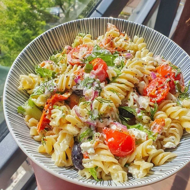 Spring Pasta Salad Lemon Dressing