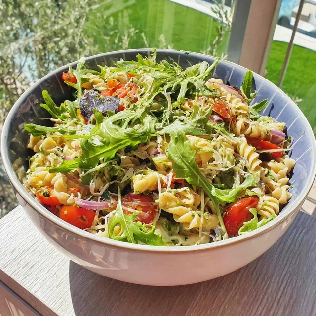 Spring Pasta Salad Lemon Dressing