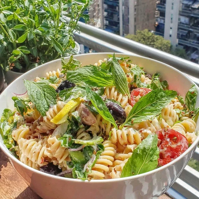Spring Pasta Salad Lemon Dressing