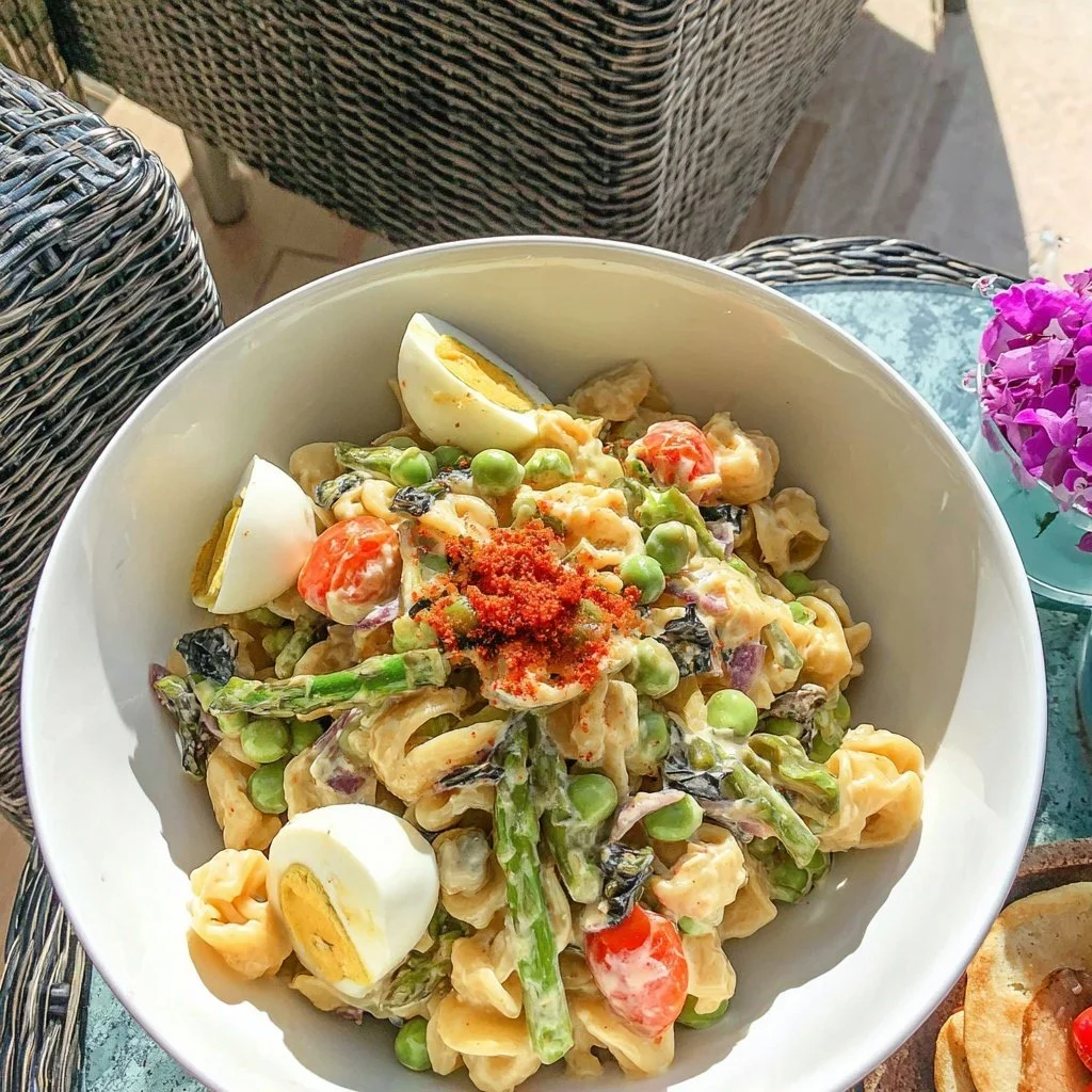 Spring Pasta Salad with Lemon Dressing