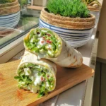 Spring Pea And Feta Wrap