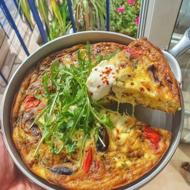 Vegetable Frittata Oven Baked
