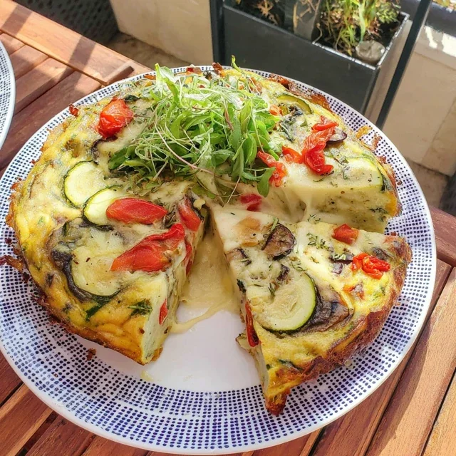 Vegetable Frittata Oven Baked
