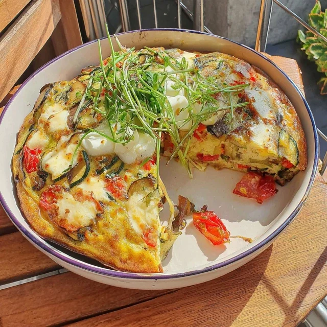 Vegetable Frittata Oven Baked