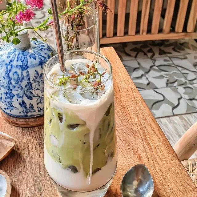 Coconut Iced Matcha Latte