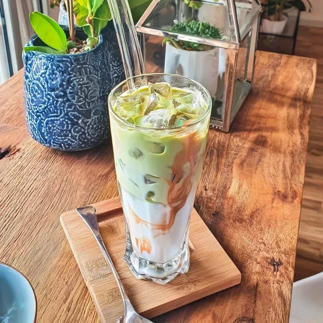 Coconut Iced Matcha Latte