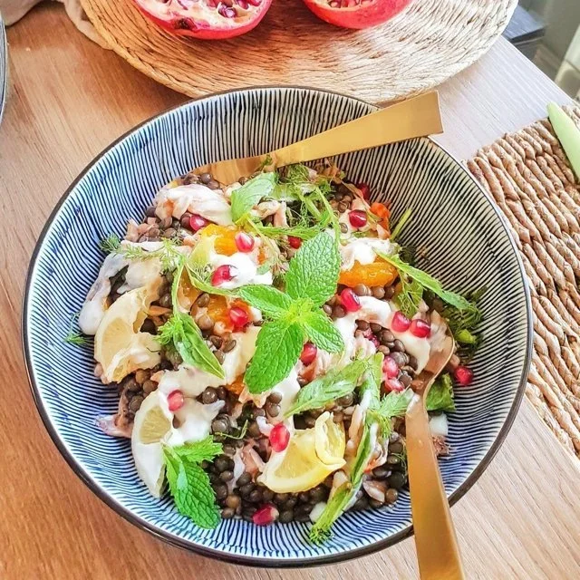 Coral Lentil Salad