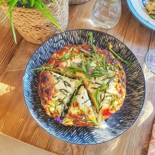 Delicious Zucchini and Fresh Herb Frittata for a Healthy Brunch