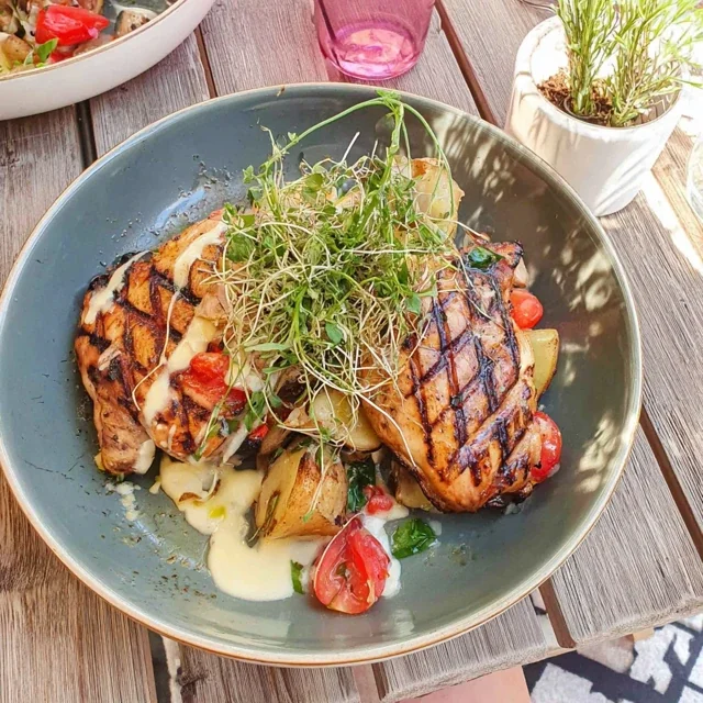 Deliciously Grilled Chicken with Fresh Herbs and Vibrant Seasonal Veggies