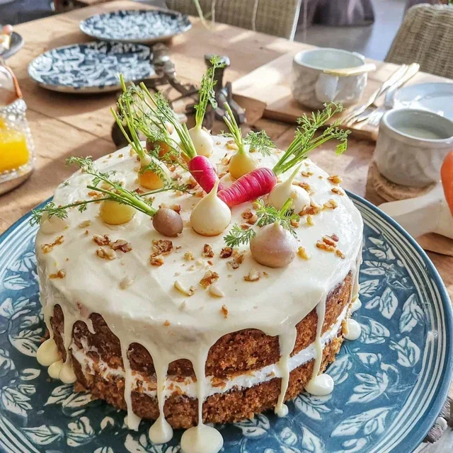 Deliciously Moist Carrot Cake with Cream Cheese Frosting Recipe