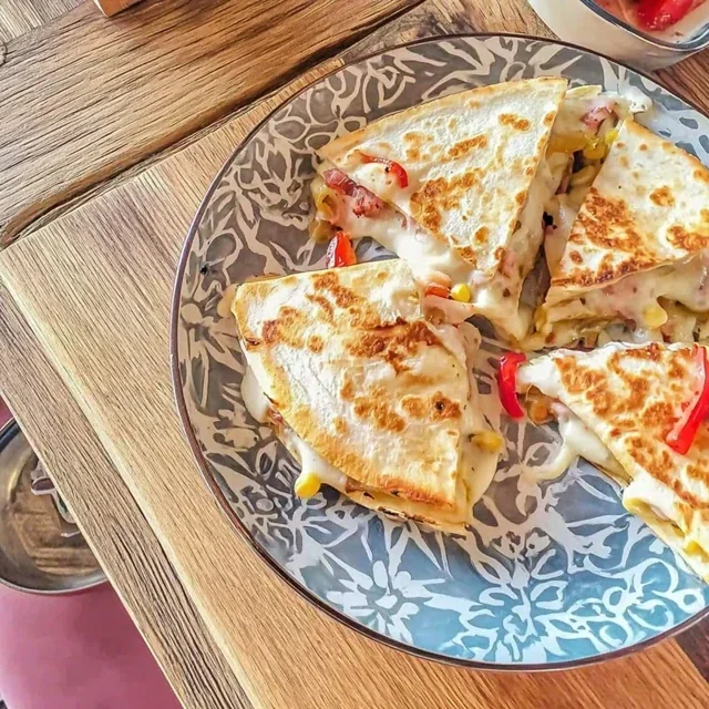 Flavorful Quesadilla Recipe, Cheese, Corn, and Peppers for a Quick Meal