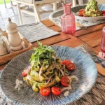 Fresh Tagliatelle with Arugula Pesto