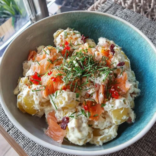 Gourmet Smoked Salmon Potato Salad