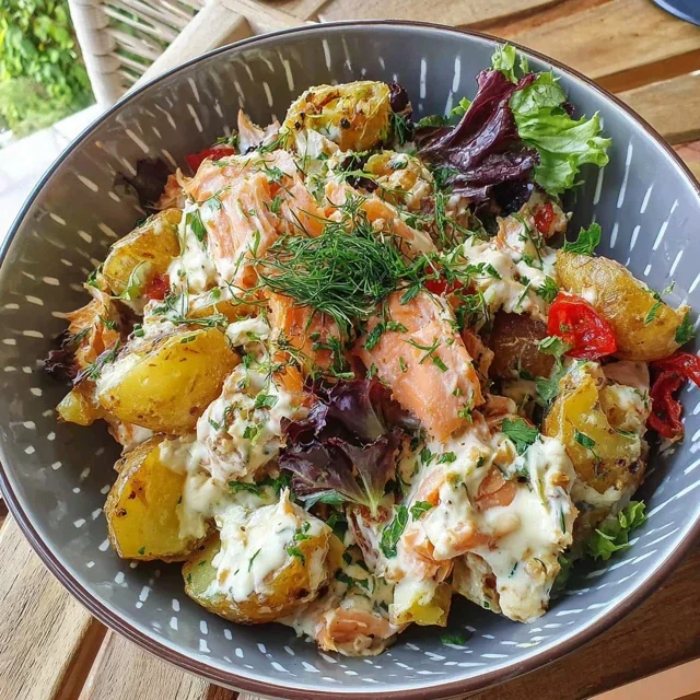 Gourmet Smoked Salmon Potato Salad