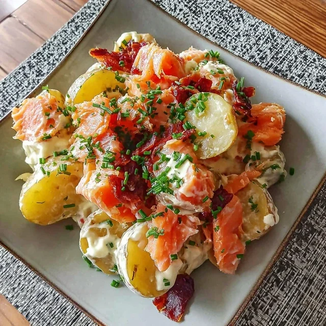 Gourmet Smoked Salmon Potato Salad