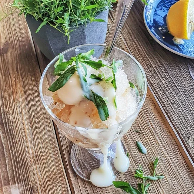 Lemon and Fresh Mint Granita