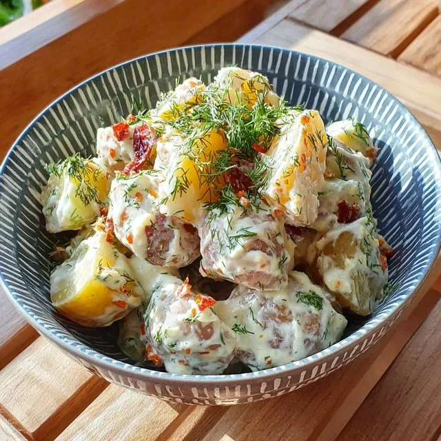 Potato and Cucumber Salad with Creamy Dill Dressing