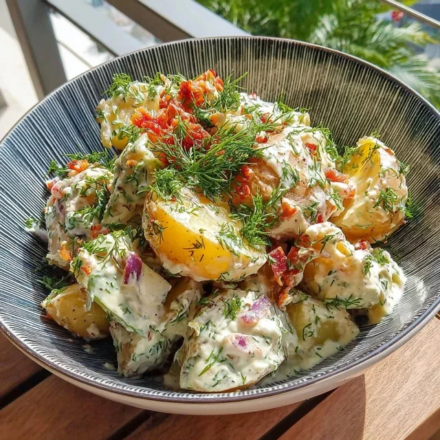 Potato and Cucumber Salad with Creamy Dill Dressing