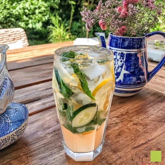 Refreshing Homemade Lemonade with Mint and Cucumber Recipe
