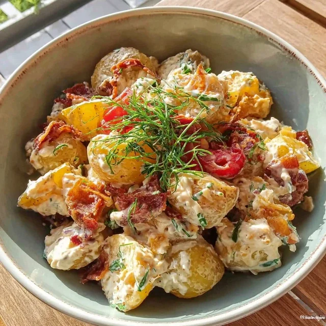 Savory and Spicy Roasted Potato Salad