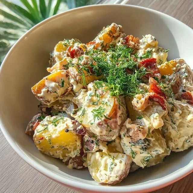 Savory and Spicy Roasted Potato Salad