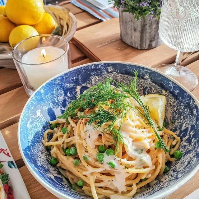 Zesty Lemon Pasta with Fresh Peas, A Fresh and Flavorful Delight
