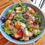 Blueberry Peach Feta Salad