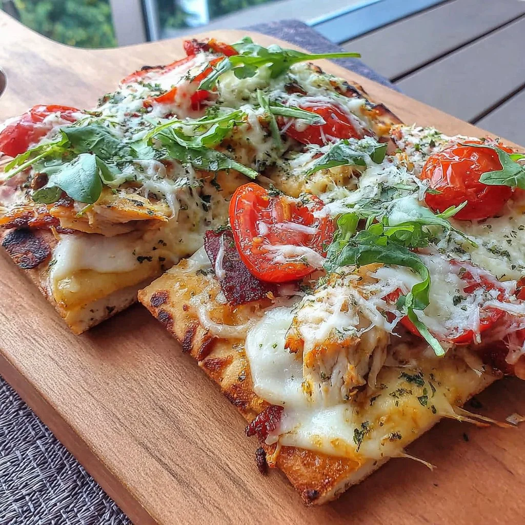 Chicken Caesar Flatbread