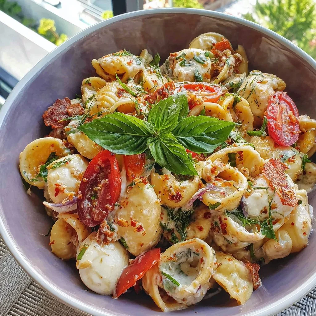 Colorful Caprese Pasta Salad