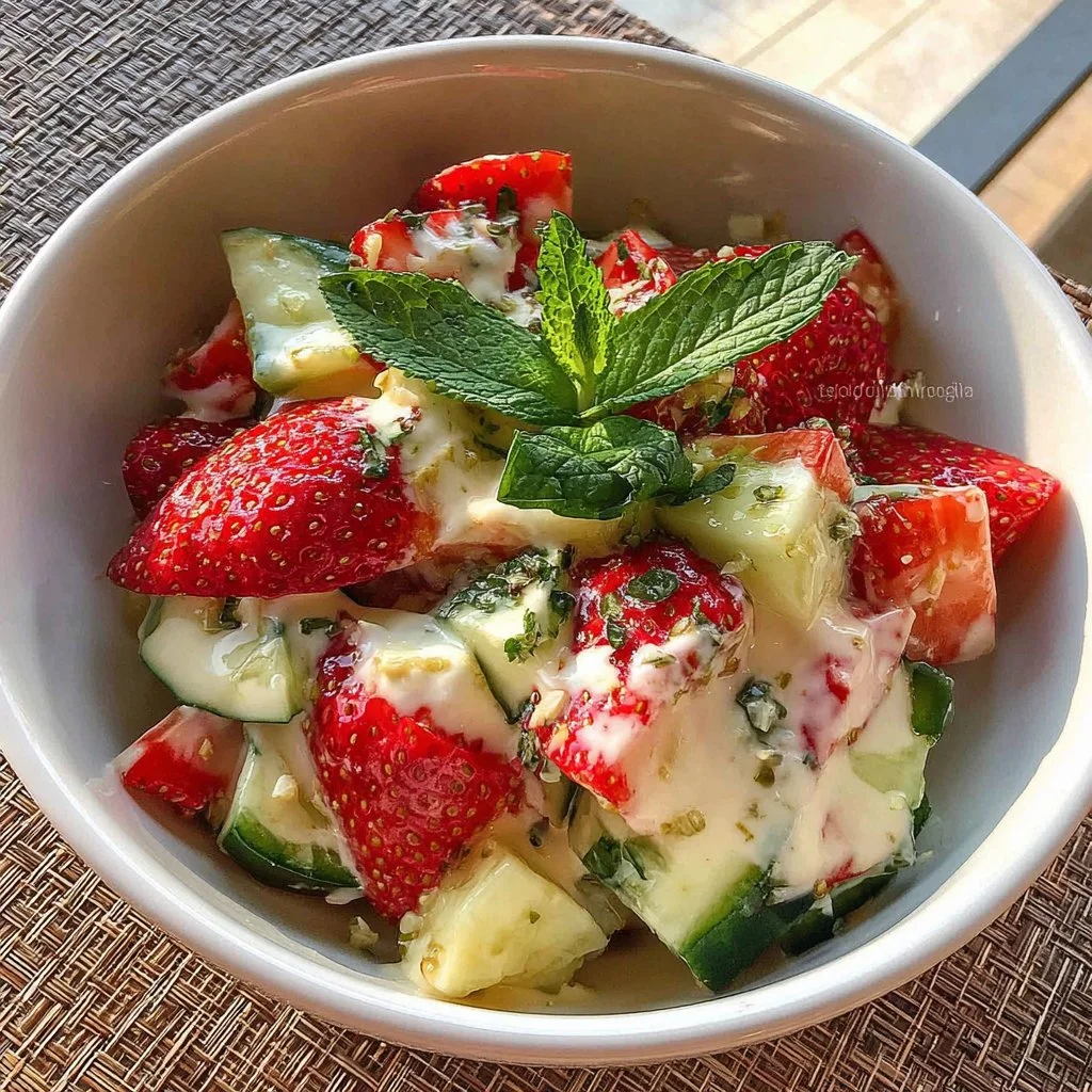 Cucumber Strawberry Salad