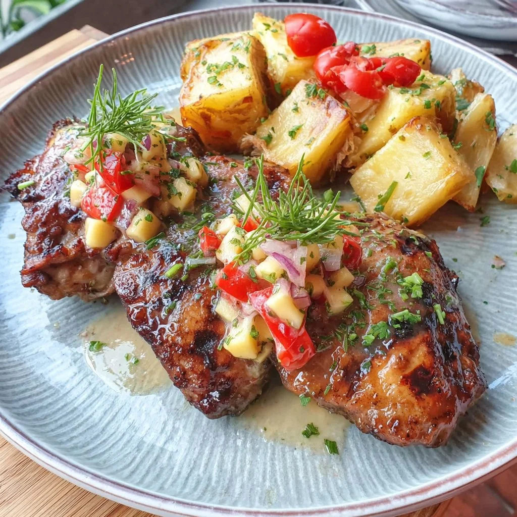 Honey Lime Chicken with Mango Salsa
